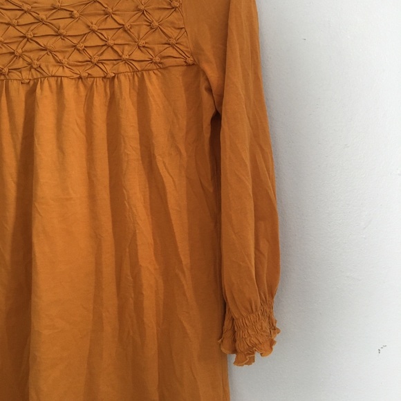 3/4 Sleeve Anthropologie Mustard Blouse - Picture 2 of 2